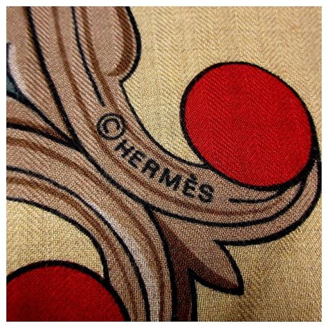 hermes beige scarf